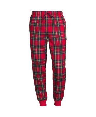 Big & Tall Flannel Jogger Pajama Pants by LANDS' END