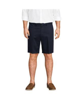 Big & Tall No Iron 9" Comfort Waist Plain Front Chino Short by LANDS' END