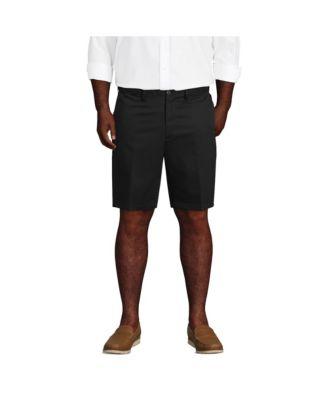 Big & Tall No Iron 9" Comfort Waist Plain Front Chino Short by LANDS' END