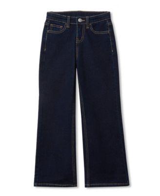 Girls Wide Leg Denim Jeans by LANDS' END