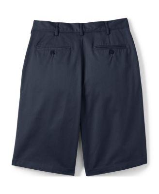 Men's 11" Plain Front Blend Chino Shorts by LANDS' END