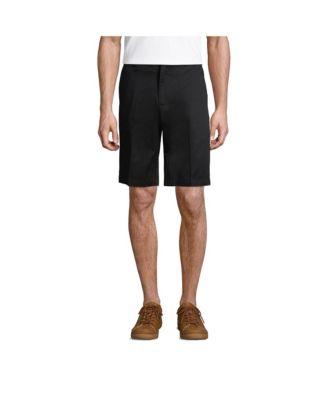 Men's 11" Plain Front Blend Chino Shorts by LANDS' END