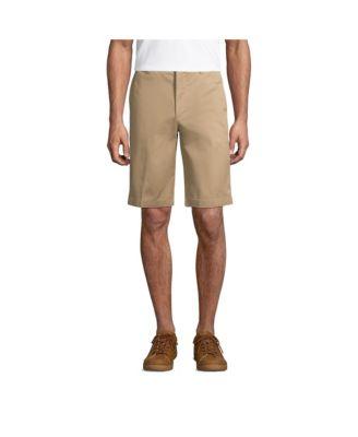 Men's 11" Plain Front Blend Chino Shorts by LANDS' END