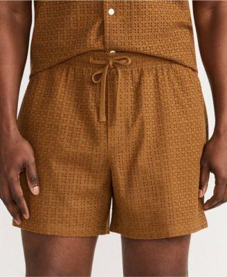 Men's 5.5" Eyelet Easy Shorts - Set Bottom by LANDS' END