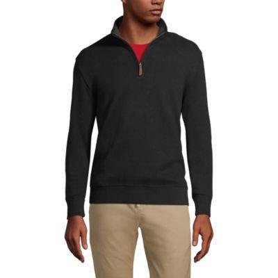 Men's Bedford Rib Quarter Zip Sweater by LANDS' END