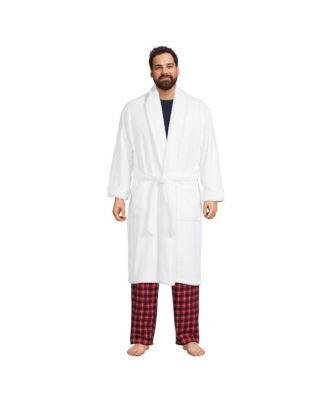 Men's Big and Tall Calf Length Turkish Terry Robe by LANDS' END