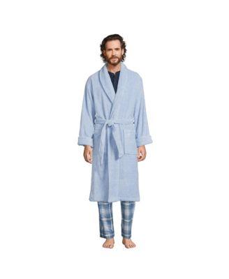 Men's Calf Length Turkish Terry Robe by LANDS' END