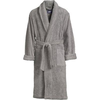 Men's Calf Length Turkish Terry Robe by LANDS' END