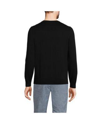 Men's Fine Gauge Cotton Cardigan by LANDS' END