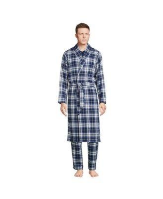 Men's Flannel Robe by LANDS' END