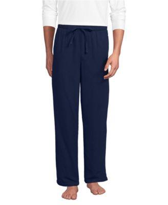 Men's High Pile Fleece Lined Flannel Pajama Pants by LANDS' END