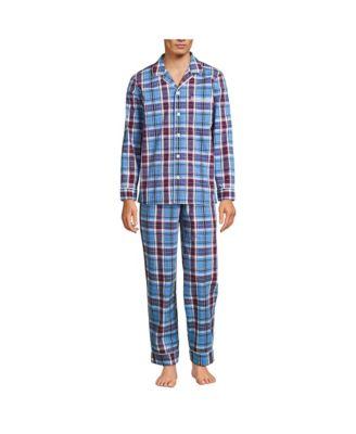 Men's Long Sleeve Essential Pajama Set by LANDS' END