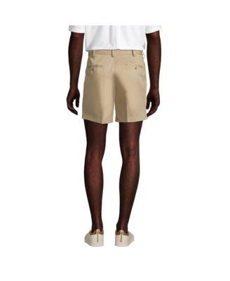Men's No Iron 6" Comfort Waist Plain Front Chino Short by LANDS' END