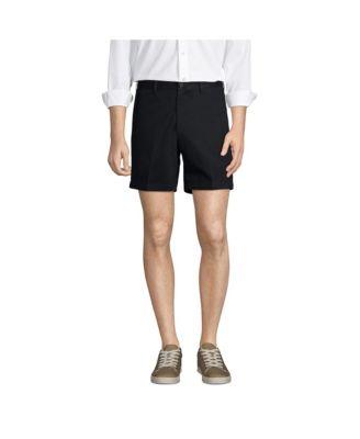 Men's No Iron 6" Plain Front Chino Short by LANDS' END