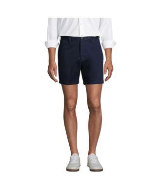 Men's No Iron 6" Plain Front Chino Short by LANDS' END
