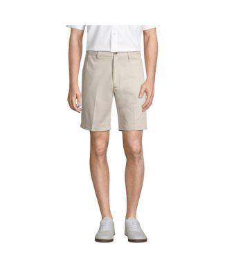 Men's No Iron 9" Comfort Waist Plain Front Chino Short by LANDS' END
