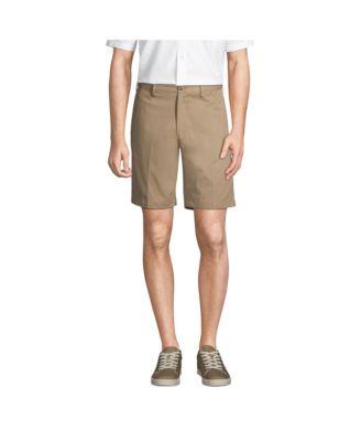 Men's No Iron 9" Comfort Waist Plain Front Chino Short by LANDS' END