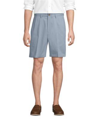 Men's No Iron 9" Comfort Waist Plain Front Chino Short by LANDS' END