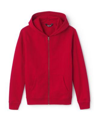 Men's School Uniform Adult Zip Front Sweatshirt by LANDS' END
