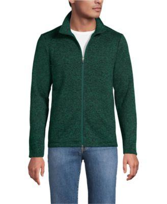 Men's Sweater Fleece Zip Front Jacket by LANDS' END