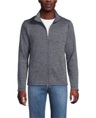 Men's Sweater Fleece Zip Front Jacket by LANDS' END