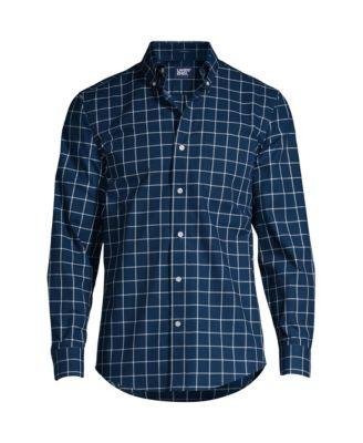 Men's Tall Tailored Fit No Iron Twill Long Sleeve Shirt by LANDS' END