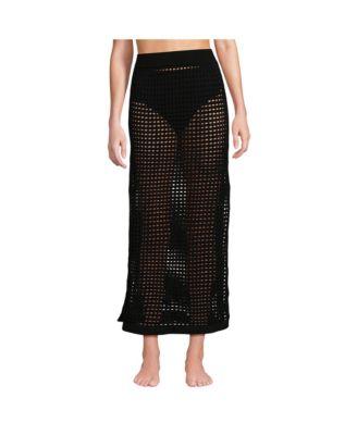 Open Knit Sleeveless Scoop Neck Top and Maxi Skirt Swim Cover-up Set by LANDS' END Open Knit Sleeveless Scoop Neck Top and Maxi Skirt Swim Cover-up Set by LANDS' END
