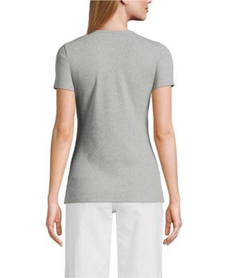 Women's Micro Rib T-Shirt by LANDS' END