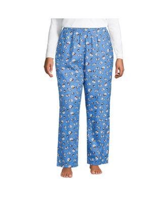 Women's Plus Size Print Flannel Pajama Pants by LANDS' END