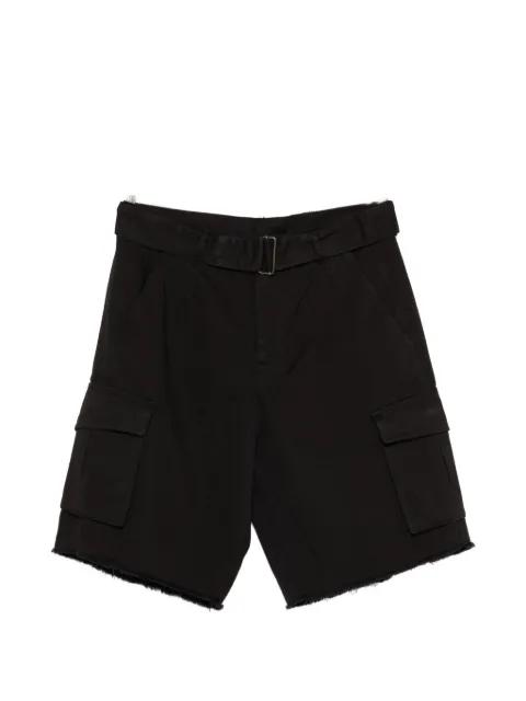 belted pocket cargo shorts by LANEUS