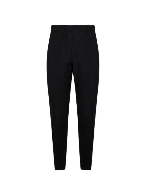 black tapered trousers by LANEUS
