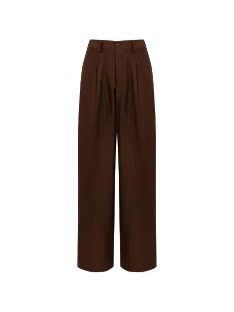 button tailored trousers by LANEUS