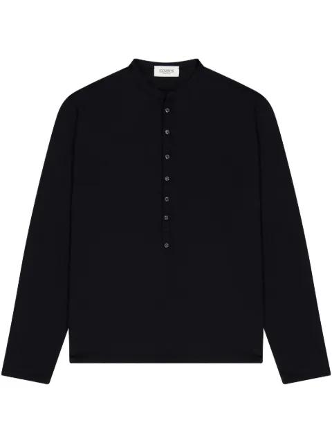 button-up t-shirt by LANEUS