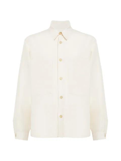 buttoned pocket overshirt by LANEUS