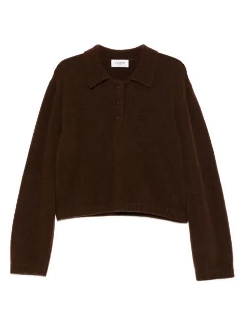 buttoned polo top by LANEUS