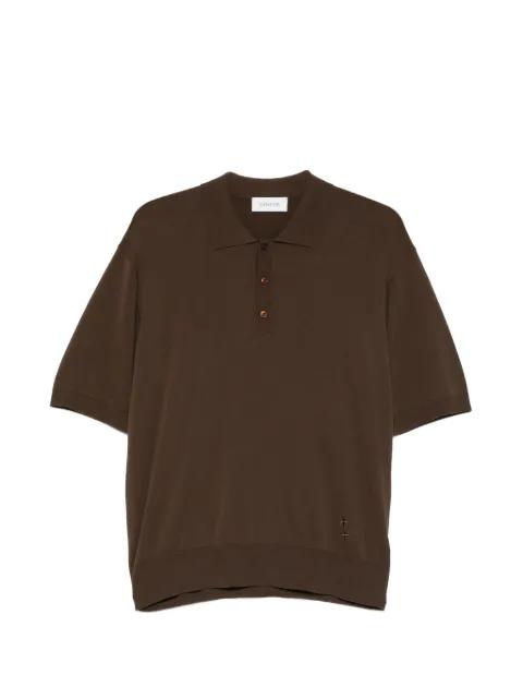 distressed polo shirt by LANEUS