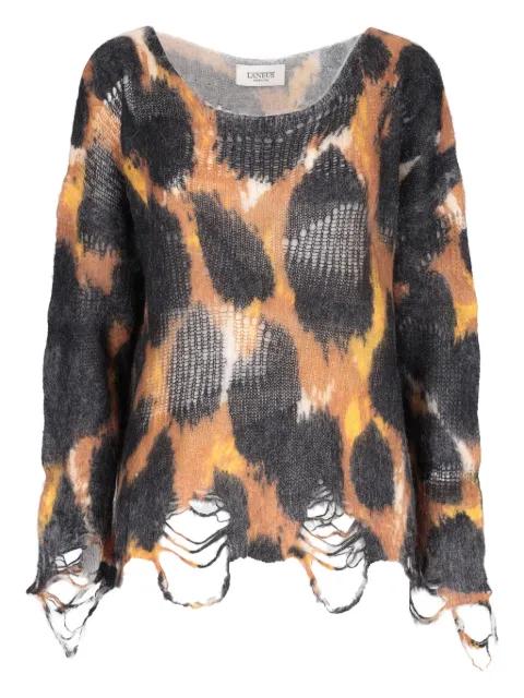 distressed sweater by LANEUS