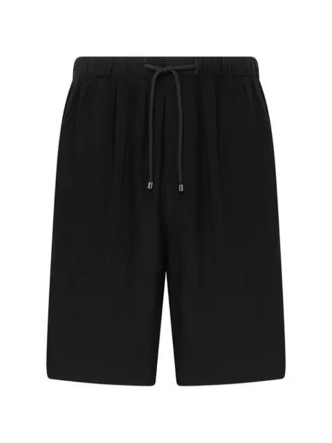 drawstring embroidered shorts by LANEUS