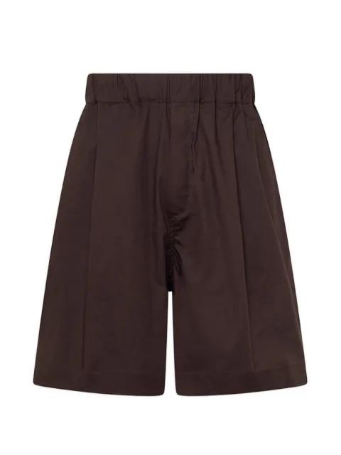 elasticated-waist patch-pocket bermuda shorts by LANEUS
