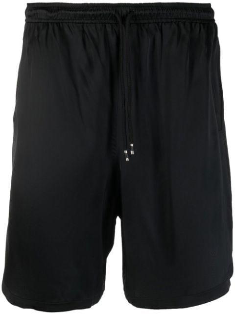elasticated-waistband cotton shorts by LANEUS