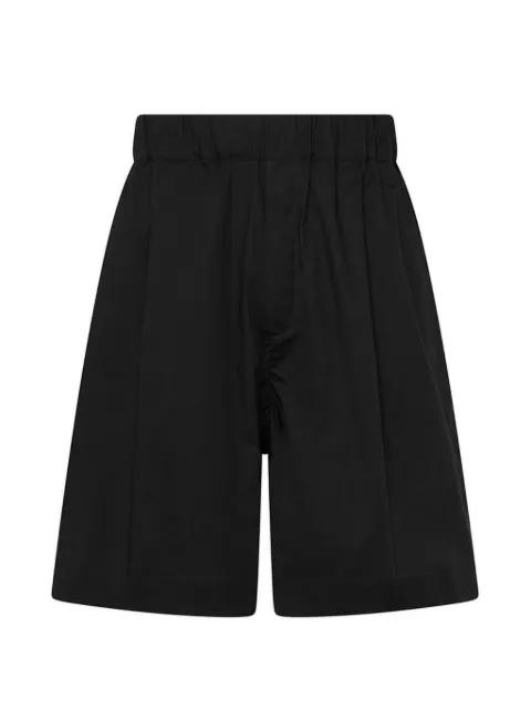 elasticated-waistband patch-pocket shorts by LANEUS