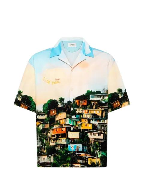 graphic-print short-sleeve shirt by LANEUS