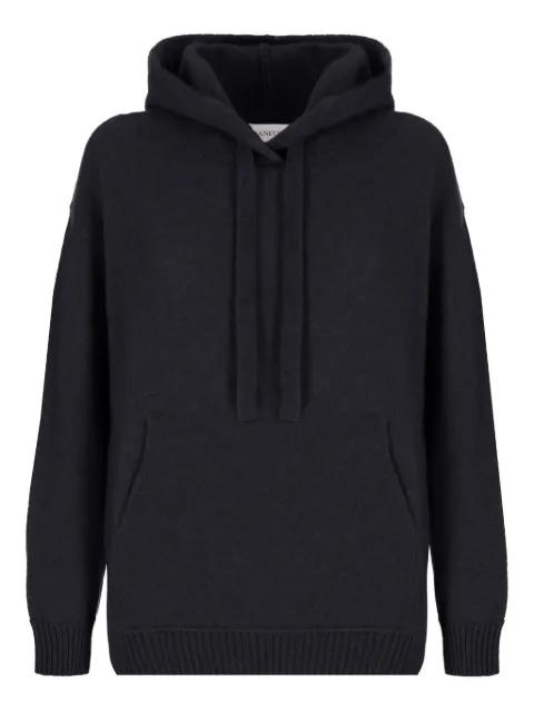 hoodied knitted sweater by LANEUS