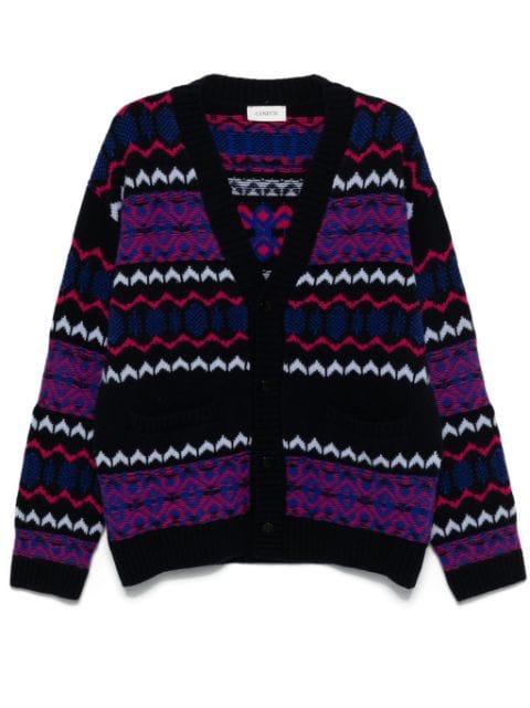 intarsia-knit cardigan by LANEUS