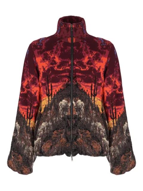 knitted bomber jacket by LANEUS