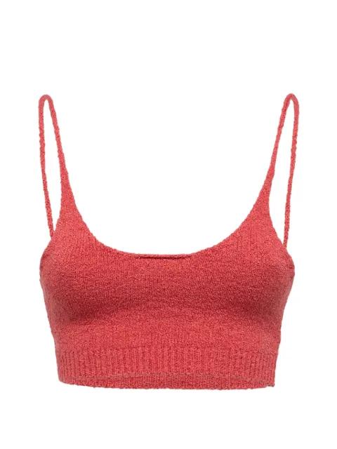 knitted crop top by LANEUS