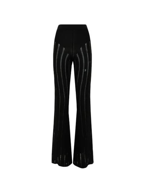 knitted flared trousers by LANEUS