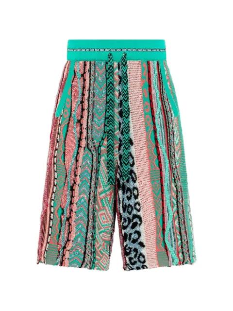 knitted patterned shorts by LANEUS
