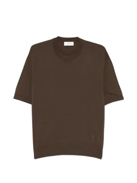 logo-embroidered crew-neck T-shirt by LANEUS