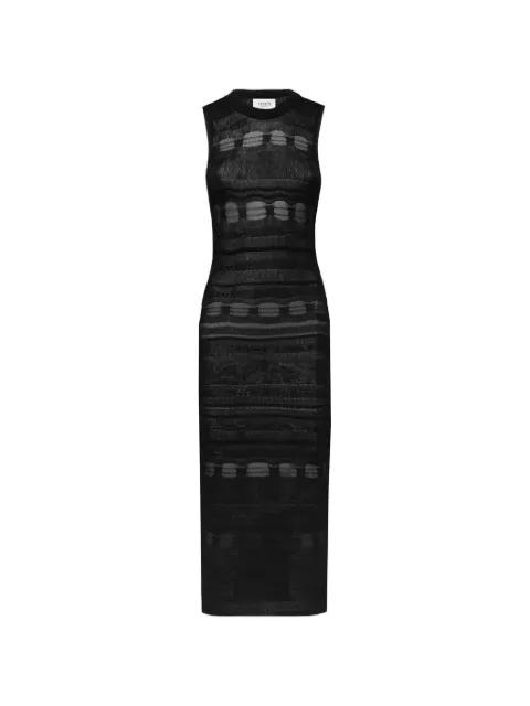open-back knit dress by LANEUS